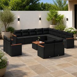 Enhance Your Outdoors with 14-Piece Patio Sofa Set