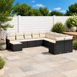 Transform Your Outdoor Space with 11-Piece Garden Sofa Set