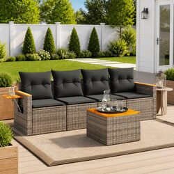 Enhance Your Outdoor Living with a Grey 5 Piece Sofa Set