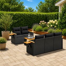 Outdoor Furniture 6-Piece Sofa Set for Relaxing Spaces