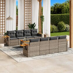 Transform Your Outdoor Space with This 9 Piece Sofa Set