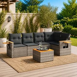 Transform Your Outdoor Space with This 6-Piece Sofa Set