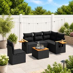 Elevate Your Outdoor Living with This 6 Piece Garden Sofa Set