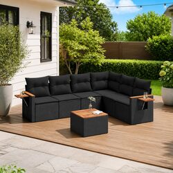 Transform Your Outdoor Space with 7 Piece Sofa Set