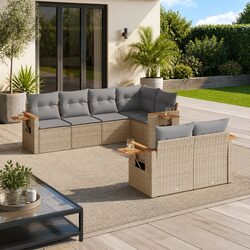 Outdoor 7-Piece Modular Patio Furniture for Relaxing
