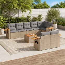 Enhance Your Outdoor Living with a 9-Piece Garden Sofa Set