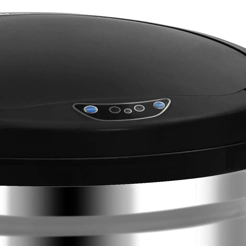 Automatic Sensor Dustbin 30L Silver Stainless Steel with Automatic Lid Open and Close Function