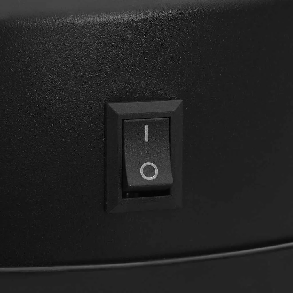 Automatic Sensor Dustbin 40L Touch-Free Rubbish Can Black Carbon Steel Housing