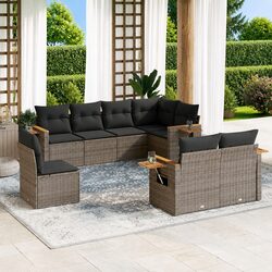 Transform Your Outdoor Space with 8-Piece Garden Sofa Set