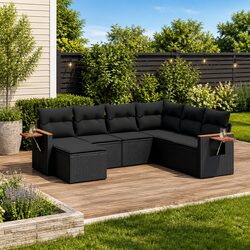 Elevate Your Outdoor Space with This 7-Piece Garden Sofa Set