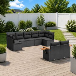Enhance Your Outdoor Space with 9-Piece Sofa Set