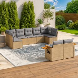 Transform Your Patio with This 9 Piece Garden Sofa Set