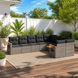 Enhance Your Outdoor Space with This 9 Piece Sofa Set