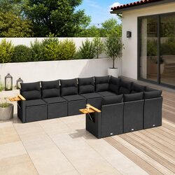 Transform Your Patio with This 10-Piece Garden Sofa Set