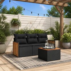 Outdoor 4-Piece Garden Sofa Set for Relaxing Spaces