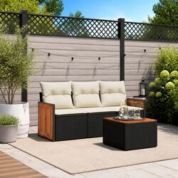 Outdoor Black Sofa Set for Stylish Patios