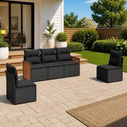 Enhance Your Outdoor Living with 5 Piece Sofa Set