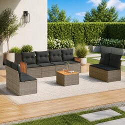 Enhance Your Outdoor Area with a 9 Piece Sofa Set
