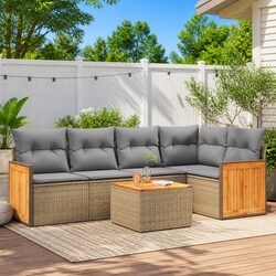 Transform Your Outdoor Space with This 6 Piece Sofa Set