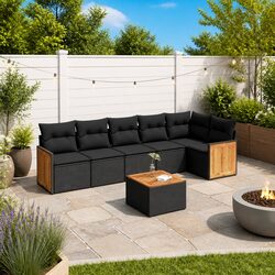 Stylish 7 Piece Outdoor Garden Sofa Set for Relaxation