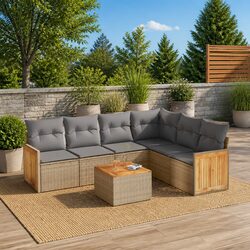 Enhance Your Outdoor Space with This 7 Piece Garden Sofa Set