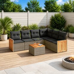 Enhance Your Outdoor Living with a 7 Piece Sofa Set
