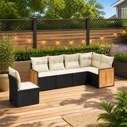 Stylish 6-Piece Outdoor Sofa Set for Relaxation