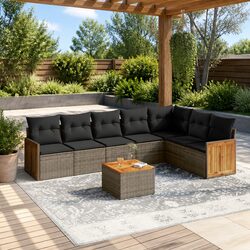 Enhance Your Outdoor Living with 8 Piece Sofa Set