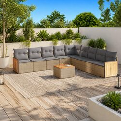 Transform Your Outdoor Space with 10 Piece Garden Sofa Set