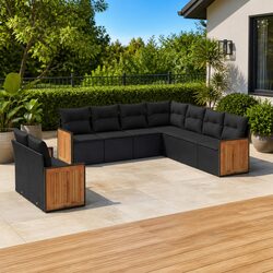 Enhance Your Outdoor Living with This 9-Piece Sofa Set