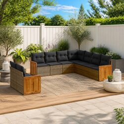Elevate Your Outdoor Living with 9 Piece Sofa Set