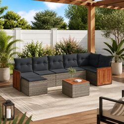 Enhance Your Outdoor Space with this 8 Piece Sofa Set