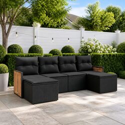 Enhance Your Outdoor Space with 6 Piece Sofa Set