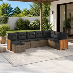 Transform Your Outdoor Space with This 8 Piece Garden Sofa Set