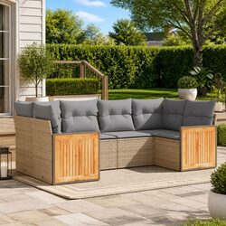 Elevate Your Patio with This 6 Piece Modular Sofa Set