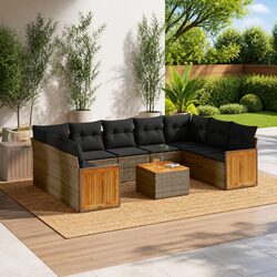 Outdoor Sofa Set: Elevate Your Patio with This 10-Piece Set
