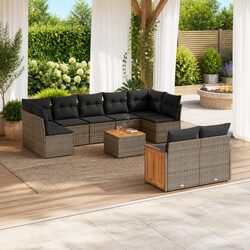 Enhance Your Outdoor Space with a 10-Piece Garden Sofa Set