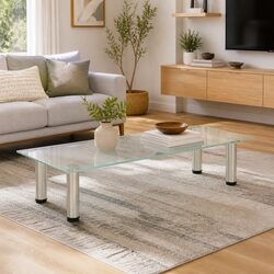 Stylish Tempered Glass TV Stand for Enhanced Living Rooms