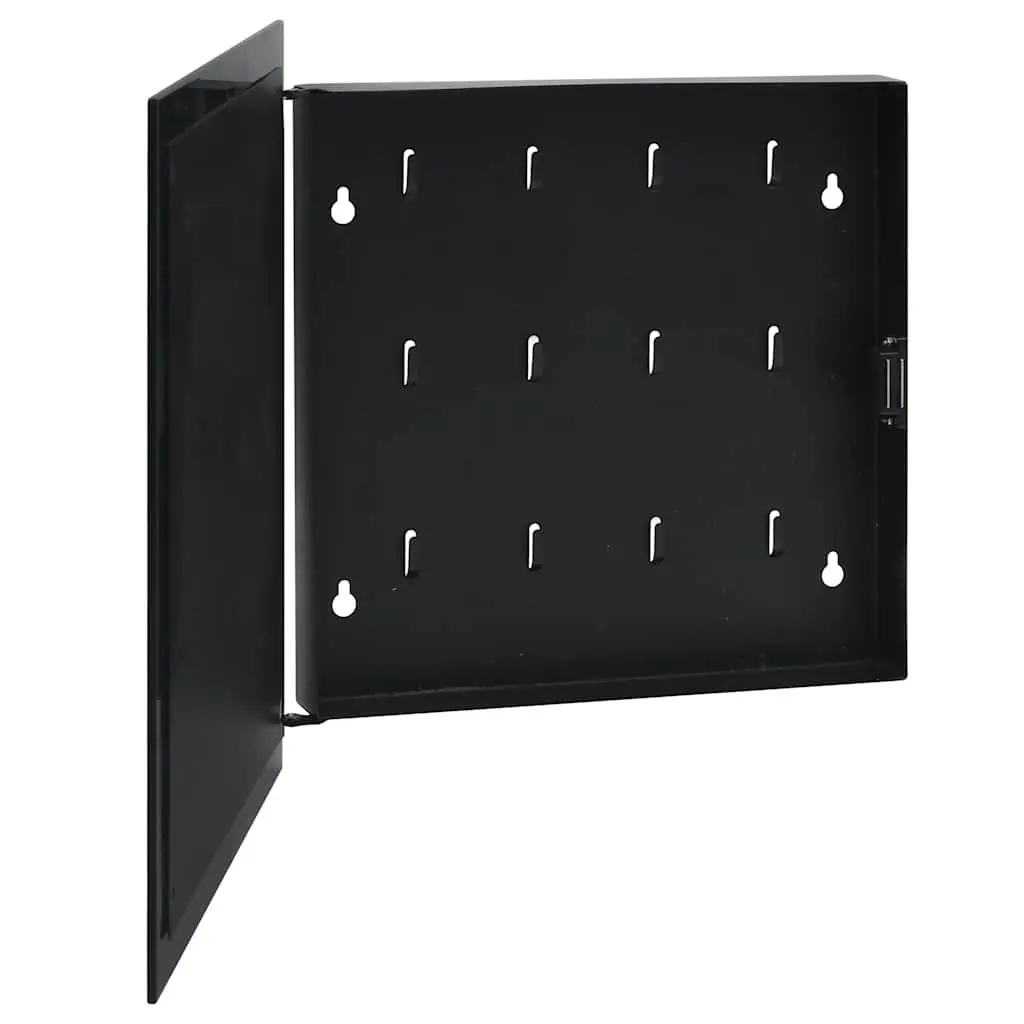Key Box 35x35x4 cm Magnetic Front Door Wall Mounted Lockable Cabinet