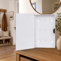 Elevate Your Home Office with a White Key Storage Organizer