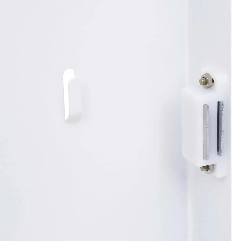 Key Box 30x20x4 cm Magnetic Board White Home Office Storage Organizer
