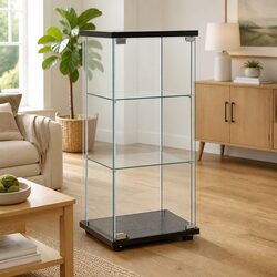 Stylish Black Storage Cabinet for Organised Living