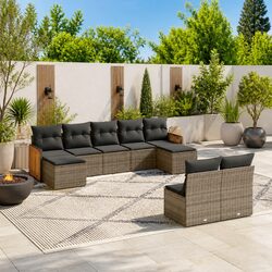 Transform Your Outdoor Space with This 9 Piece Sofa Set