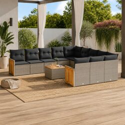 Enhance Your Patio with This 12-Piece Garden Sofa Set