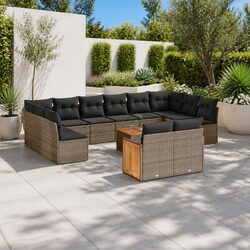 Enhance Your Patio with a 13 Piece Grey Garden Sofa Set