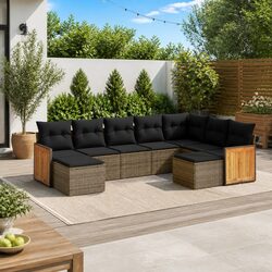 Transform Your Outdoor Space with This 9-Piece Sofa Set