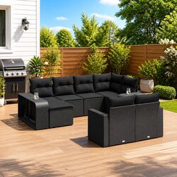 Transform Your Outdoor Area with This 10-Piece Sofa Set