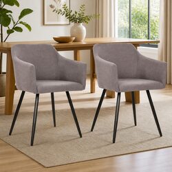 Elevate Your Kitchen with These Taupe Ergonomic Dining Chairs