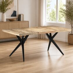 Elevate Your Dining Experience with a Sturdy Mango Wood Table