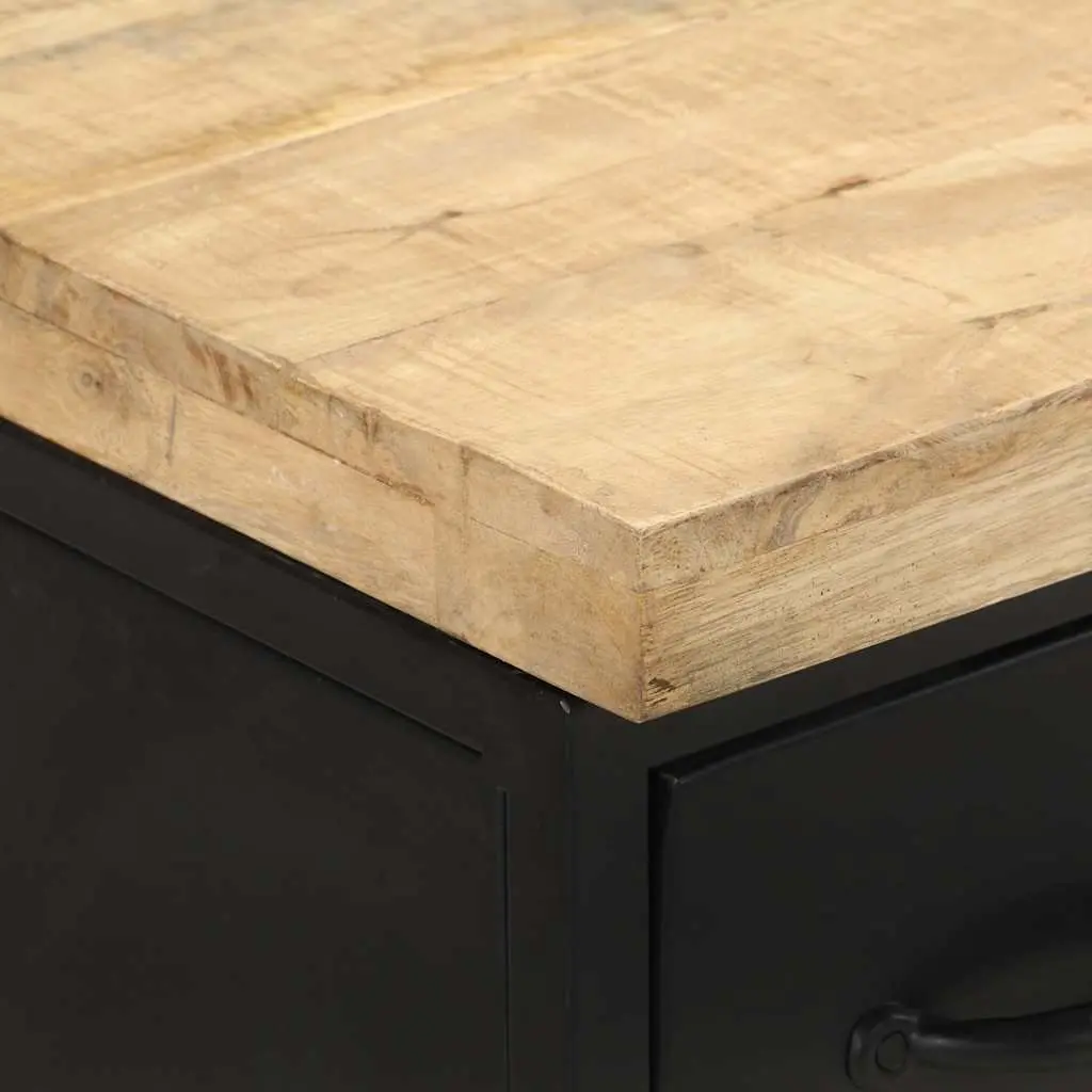 Sideboard 47x35x76 cm Brown Rustic Wood Storage Cabinet with 3 Drawers